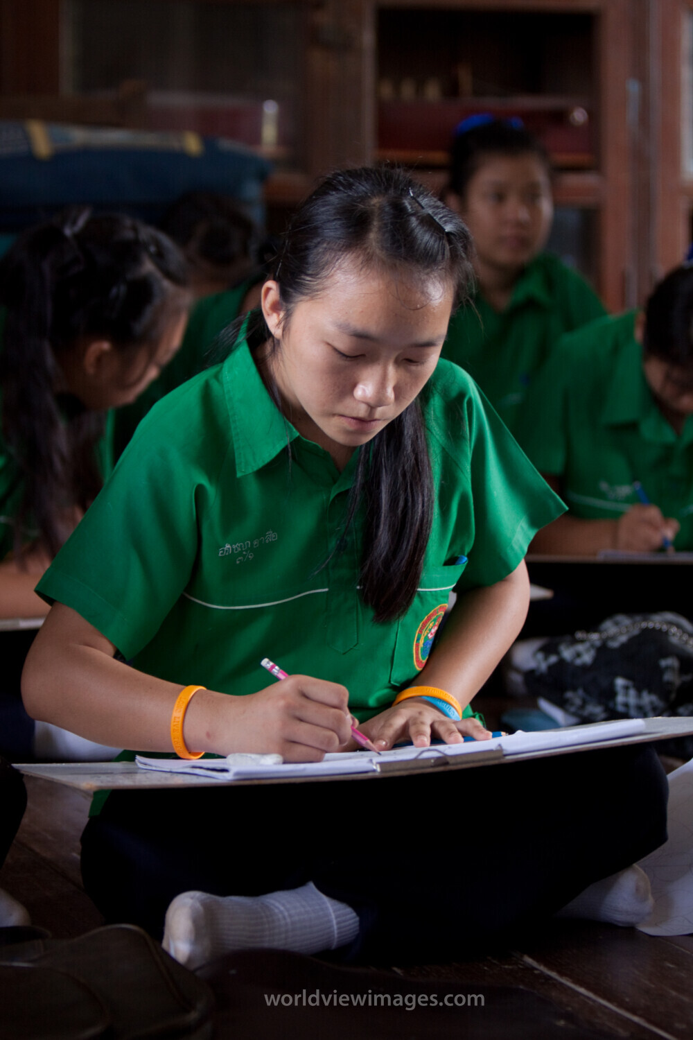 Girls at School in Thailand
