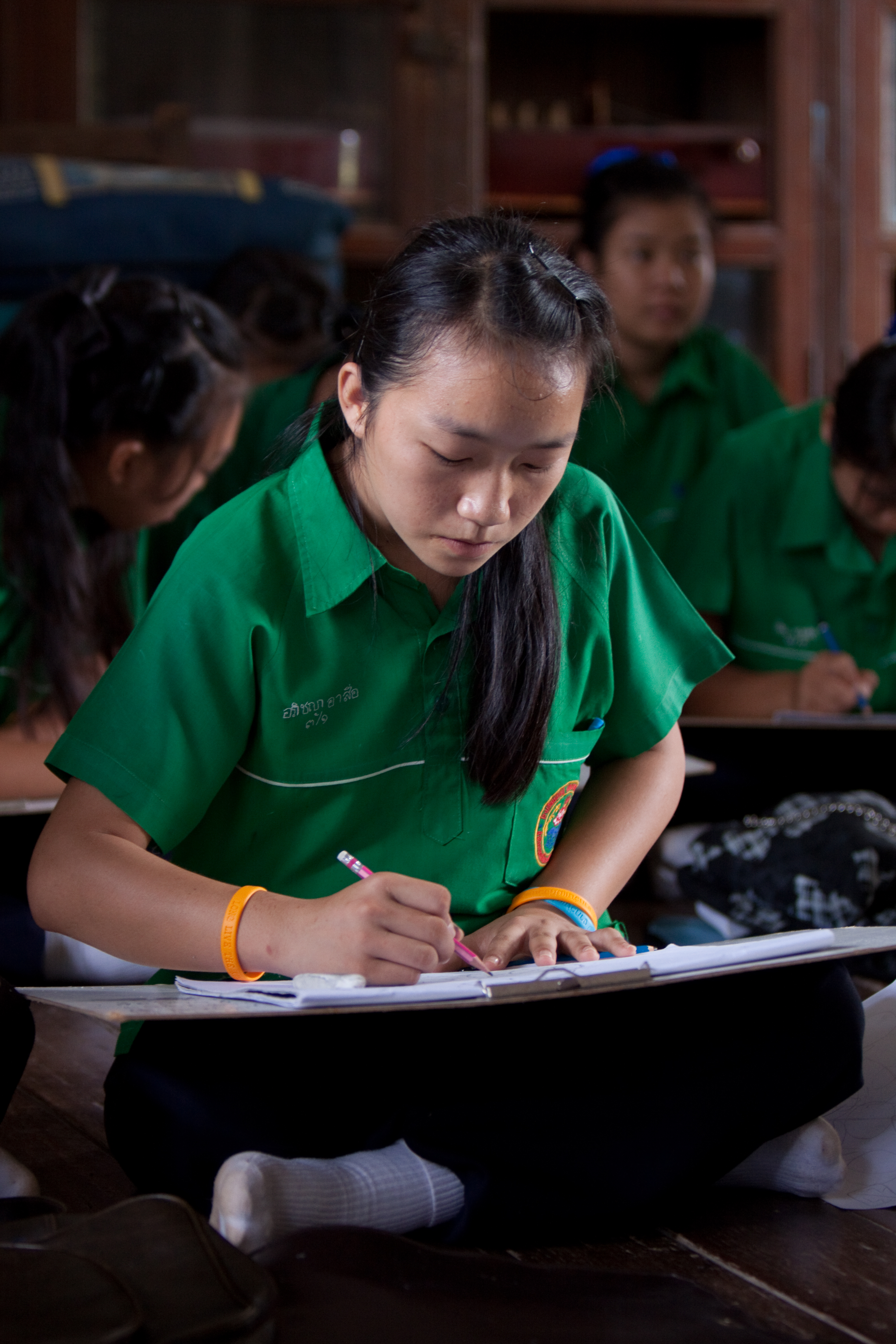 Girls at School in Thailand