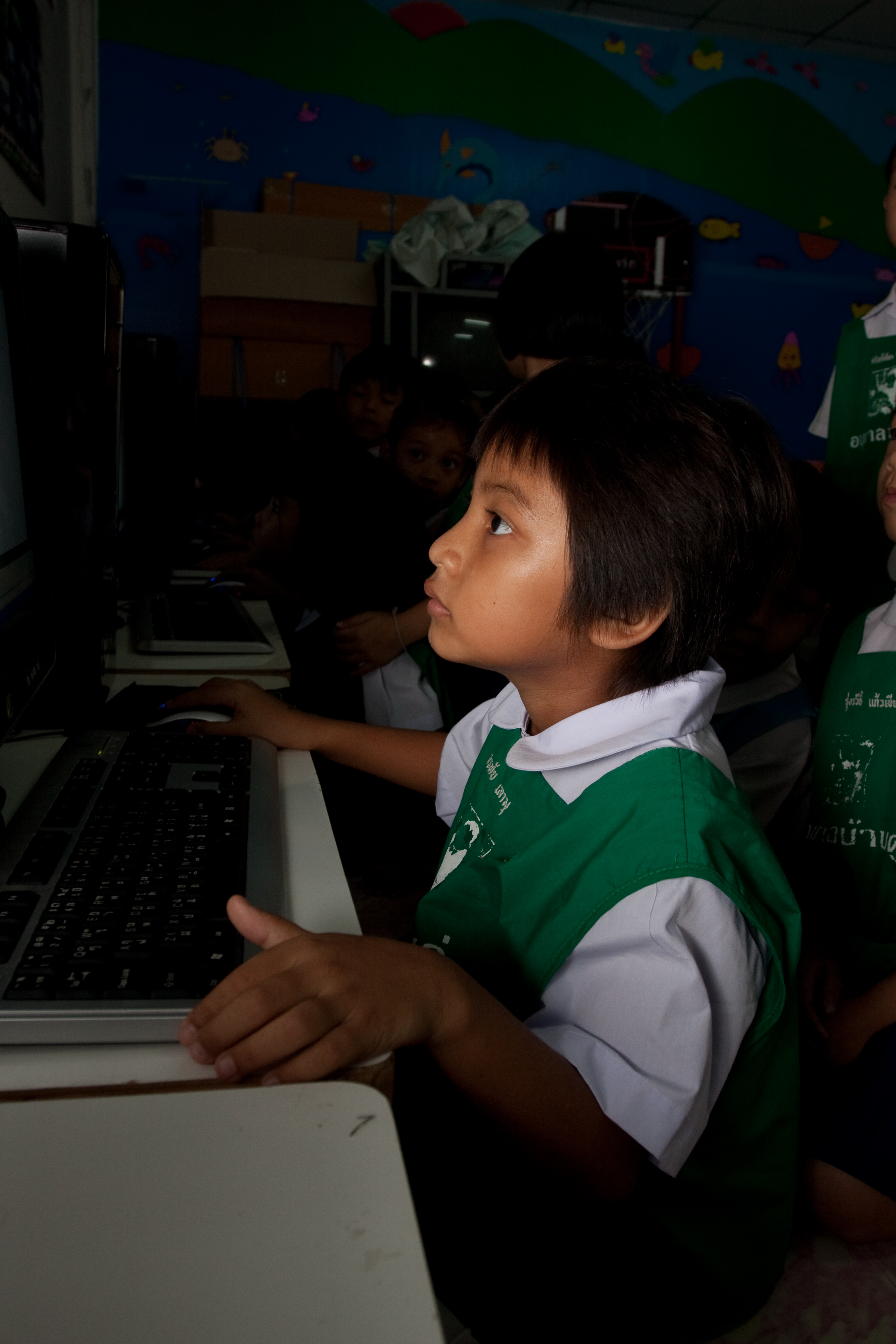 Girls at School in Thailand