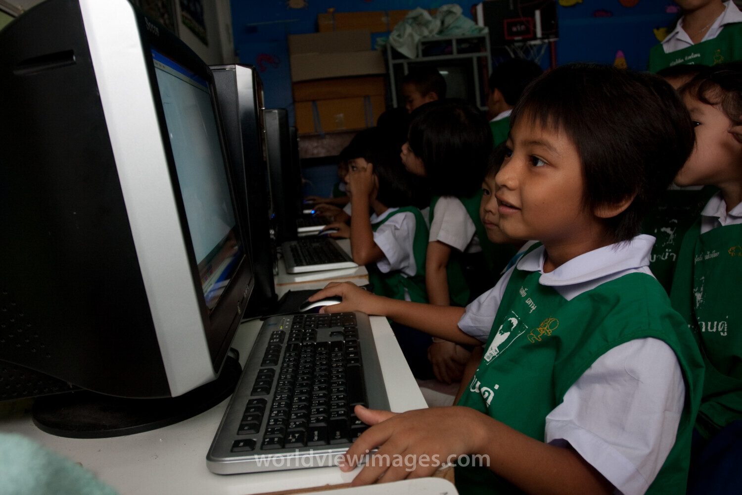 Girls at School in Thailand