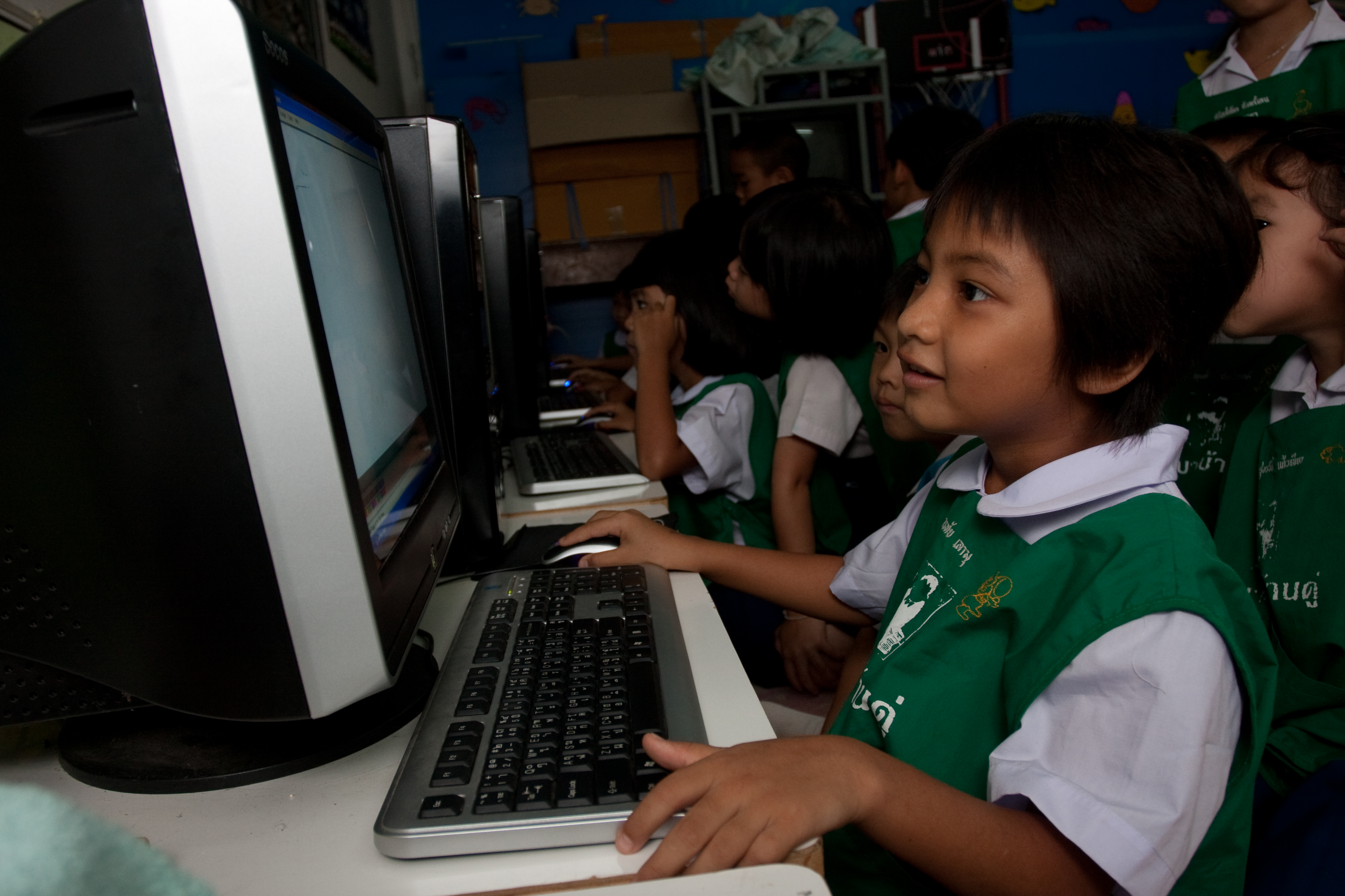 Girls at School in Thailand