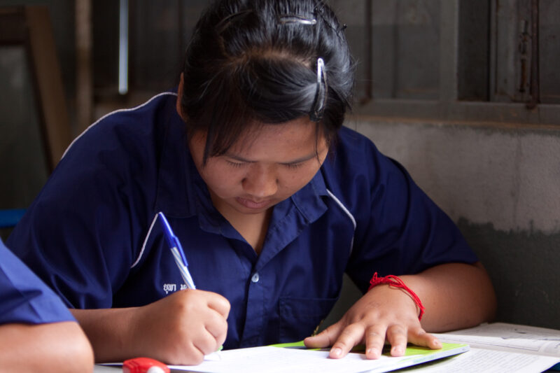 Girls in School in Thailand — Young girls getting an education in Thailand, with the help of scholarships from ADRA — Thailand, School, education, learning, ...