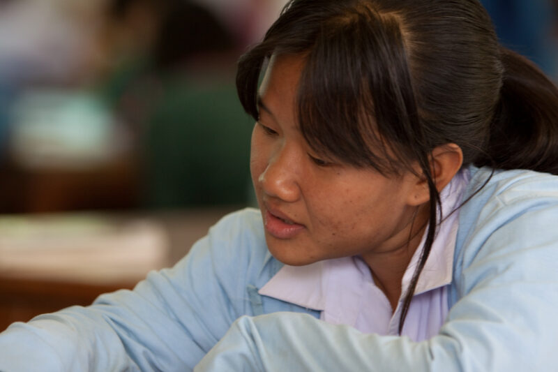 Girls in School in Thailand — Young girls getting an education in Thailand, with the help of scholarships from ADRA — Thailand, School, education, learning, ...