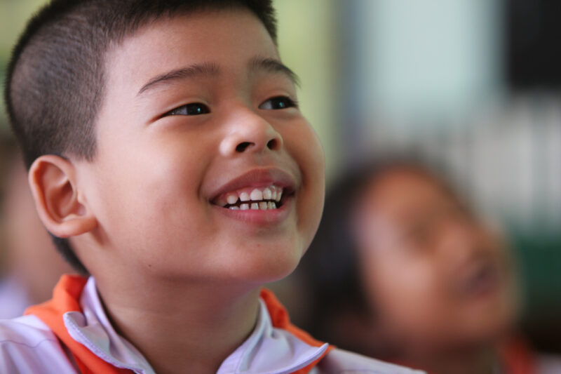 Boy in School in Thailand — Young students in the country of Thailand — Thailand, students, children, child, education