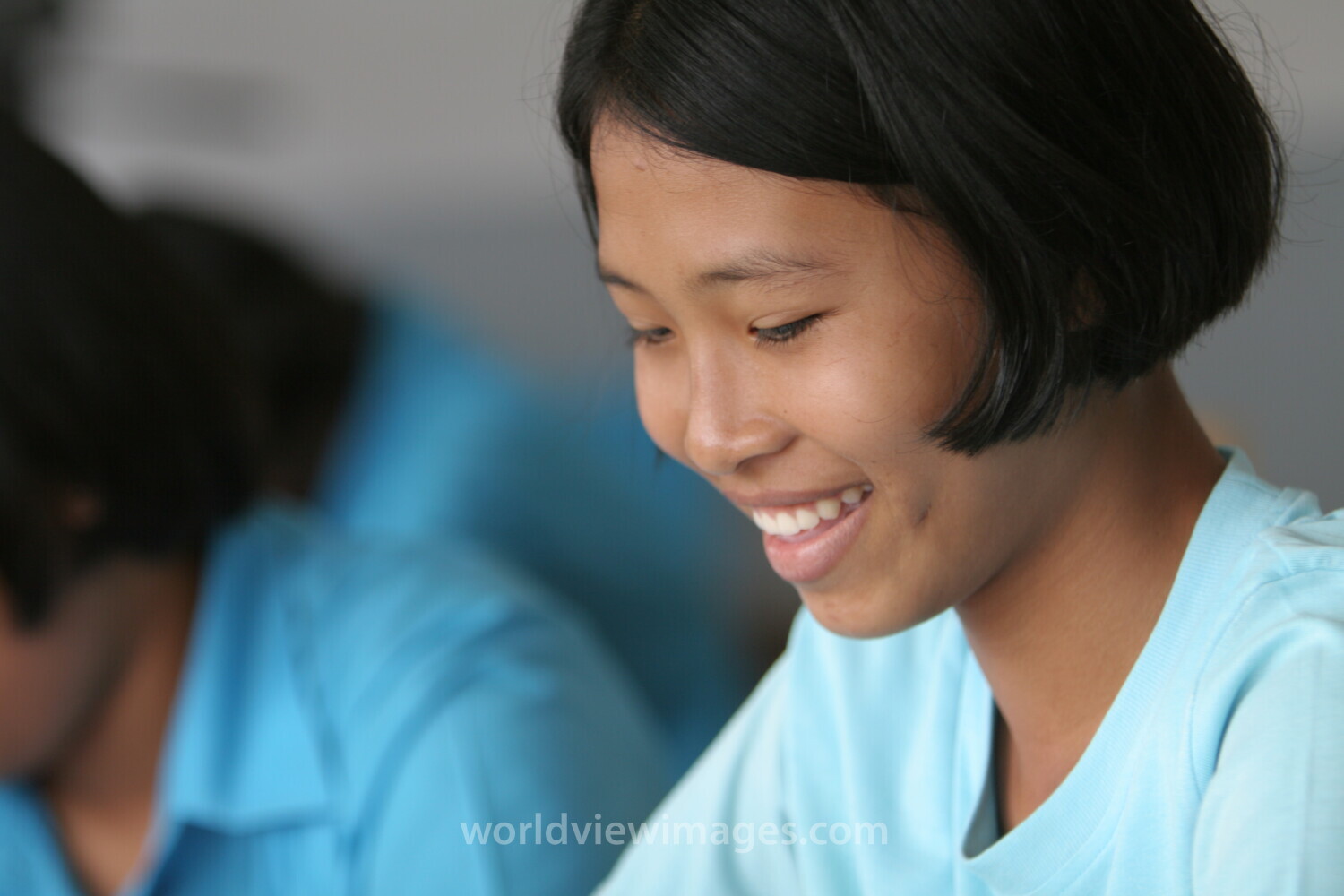 Girl in School in Thailand