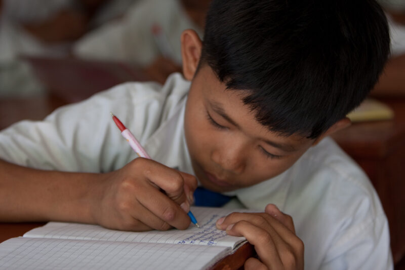 Students in School in Cambodia