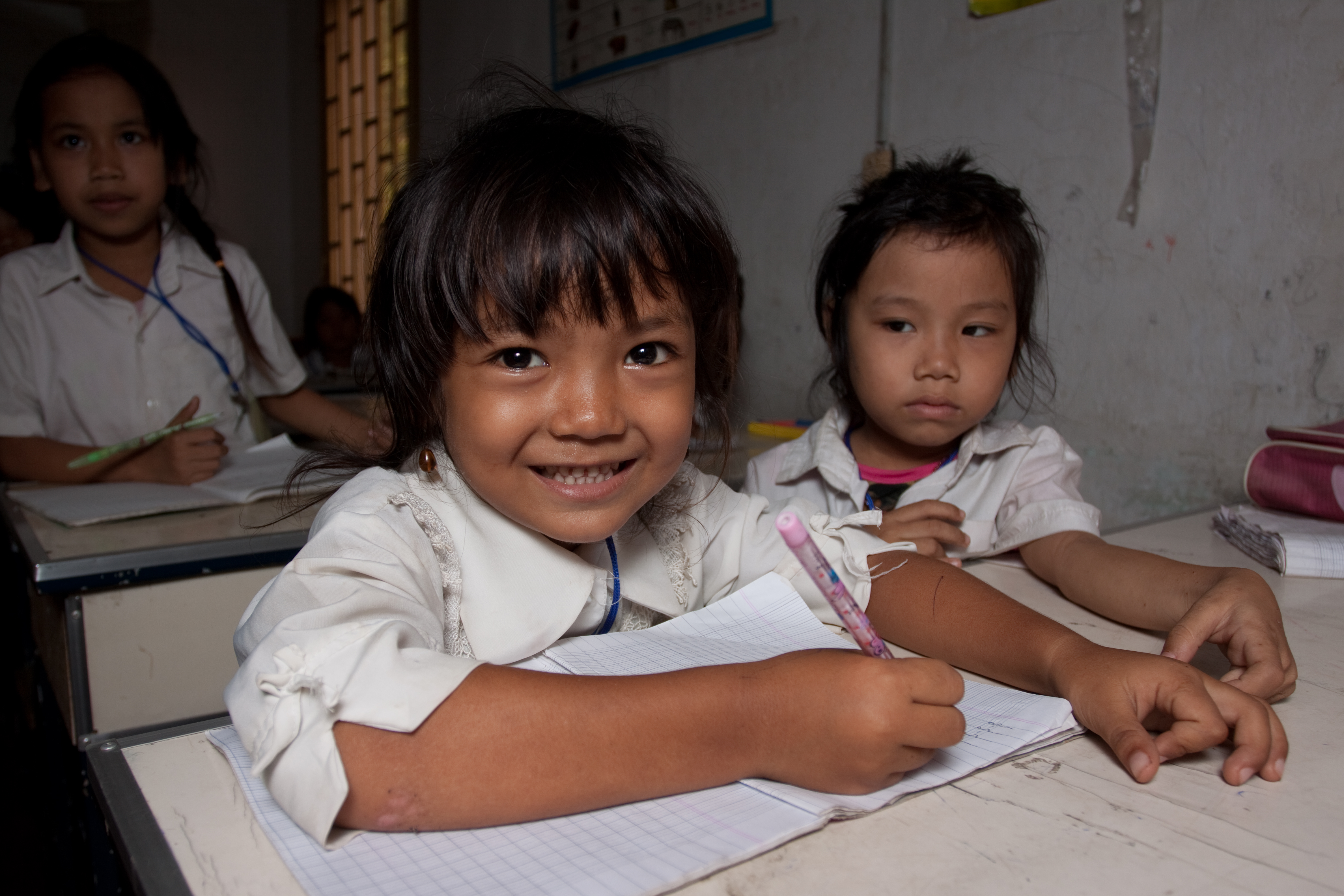 Students in School in Cambodia