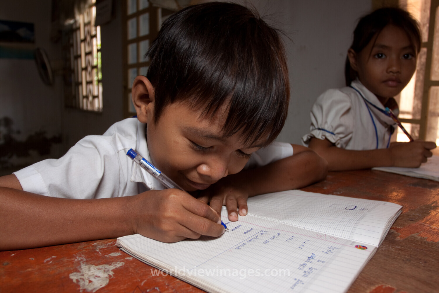 Students in School in Cambodia