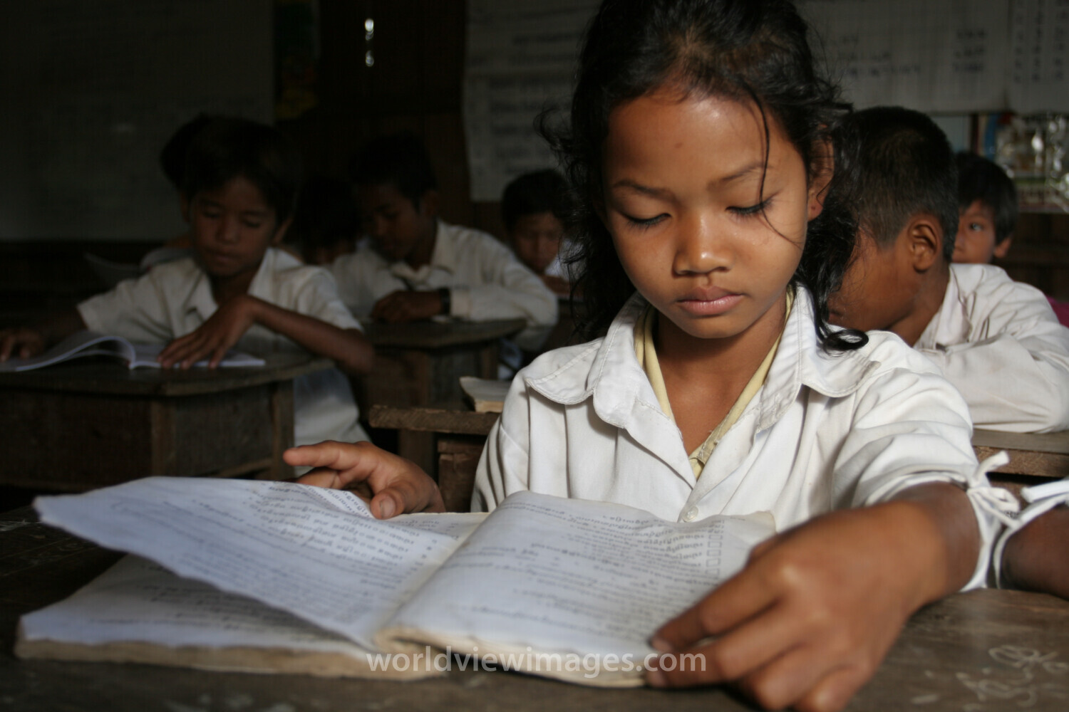 Students in Cambodia at School