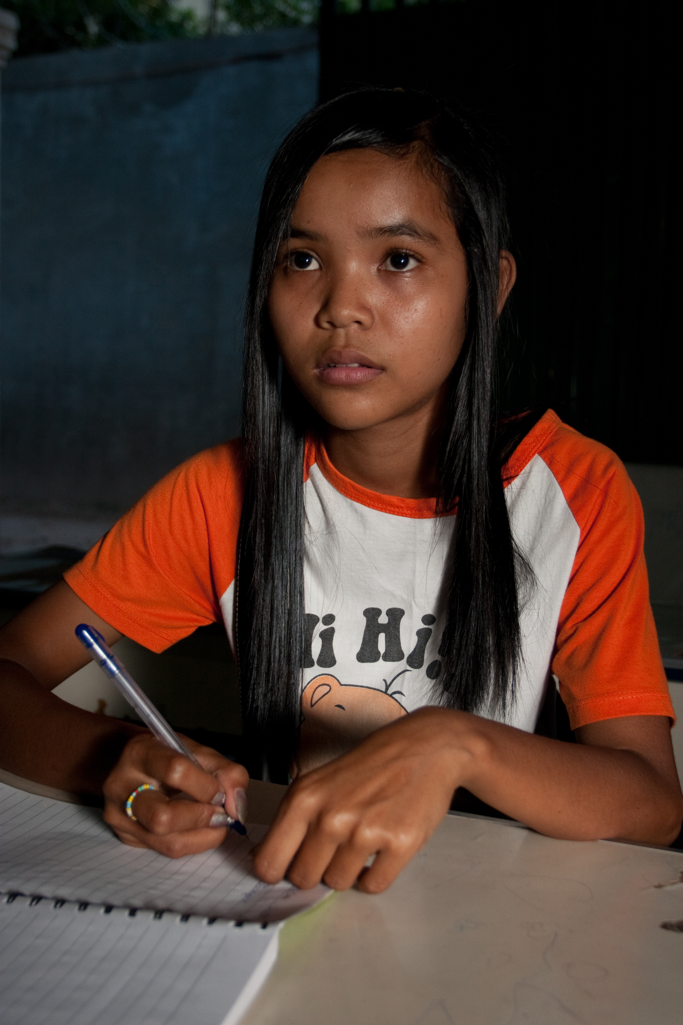 Refugee Students at School in Cambodia