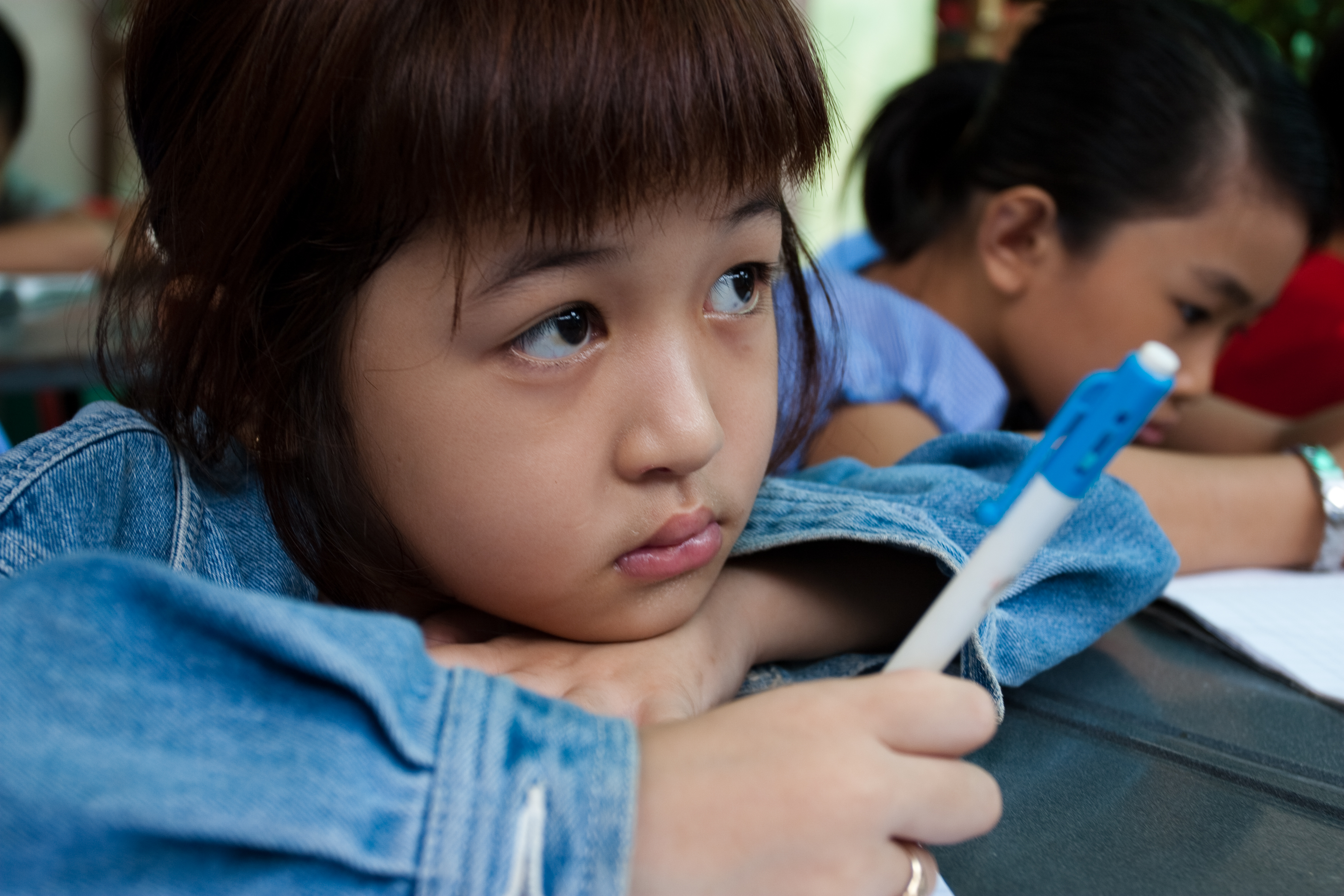 Refugee Students at School in Cambodia