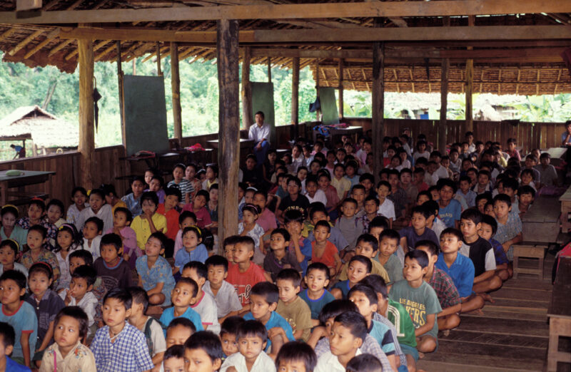 Karen Refugee School in Thailand — Students attend a bamboo school in a refugee camp for Karen, fleeing violence from Burmese military. — Thailand, Burma, My...