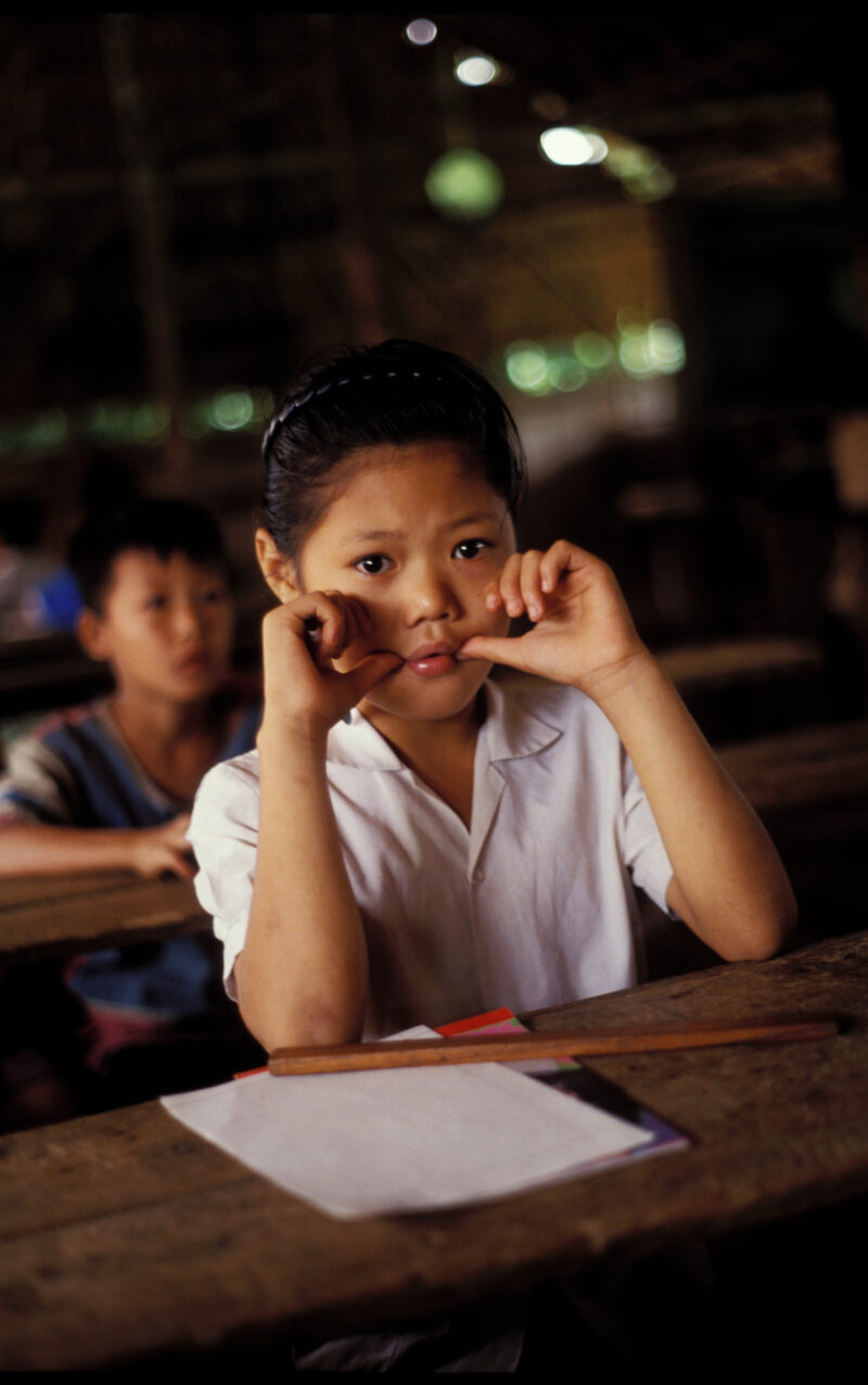 Karen Refugee School in Thailand — Students attend a bamboo school in a refugee camp for Karen, fleeing violence from Burmese military. — Thailand, Burma, My...