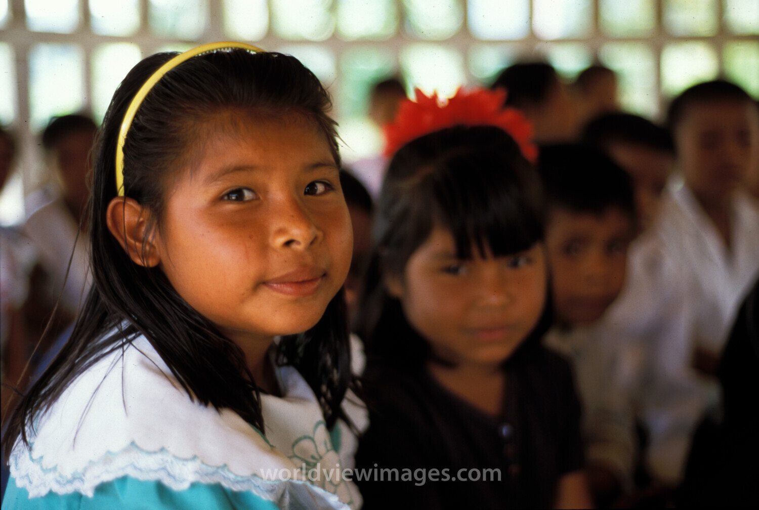 Girl in Churchl in Guyana