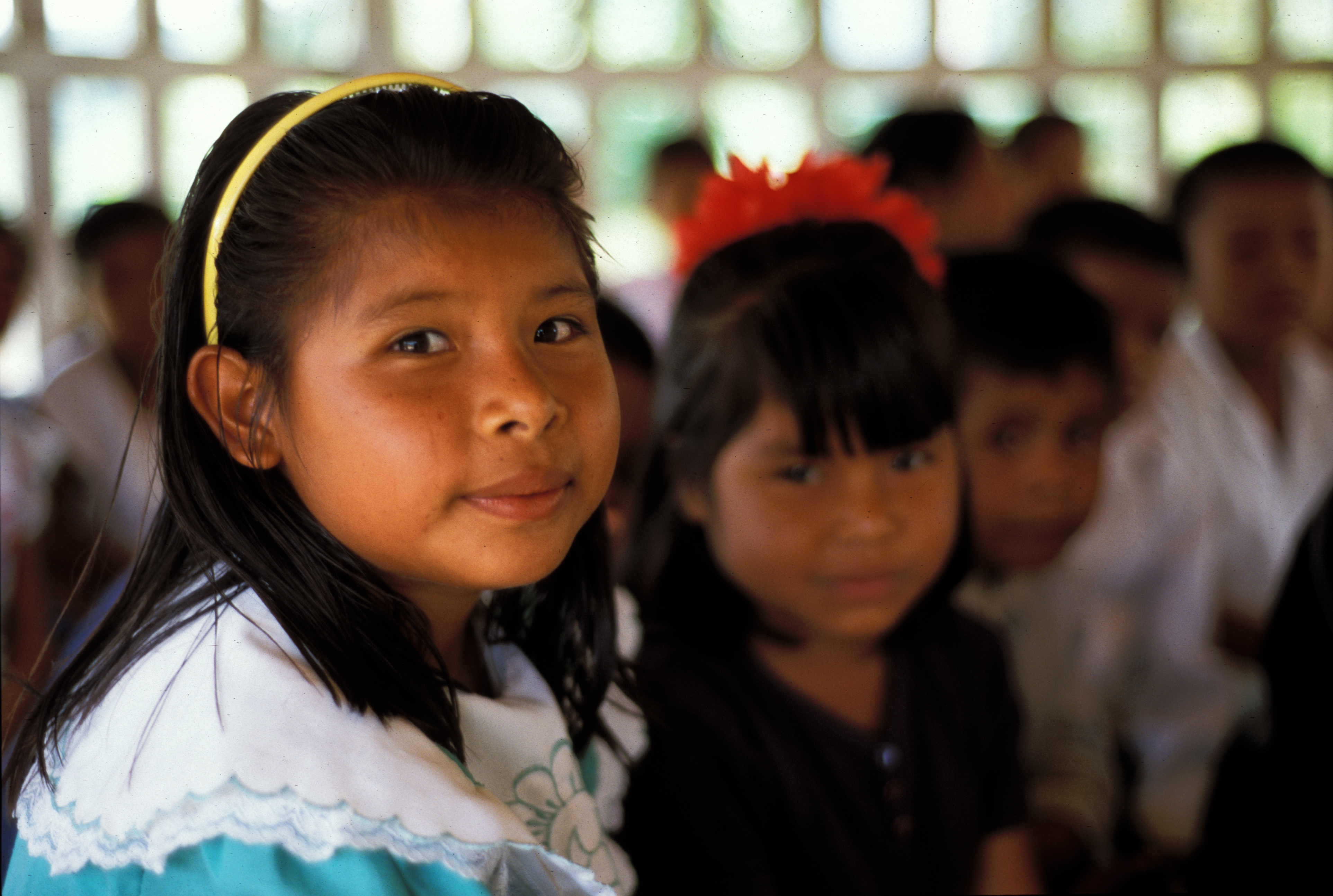 Girl in Churchl in Guyana
