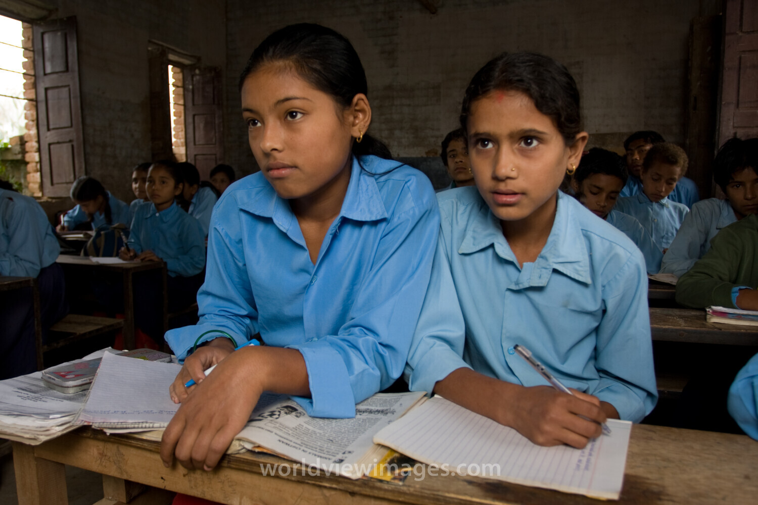 Girls in School in Nepal