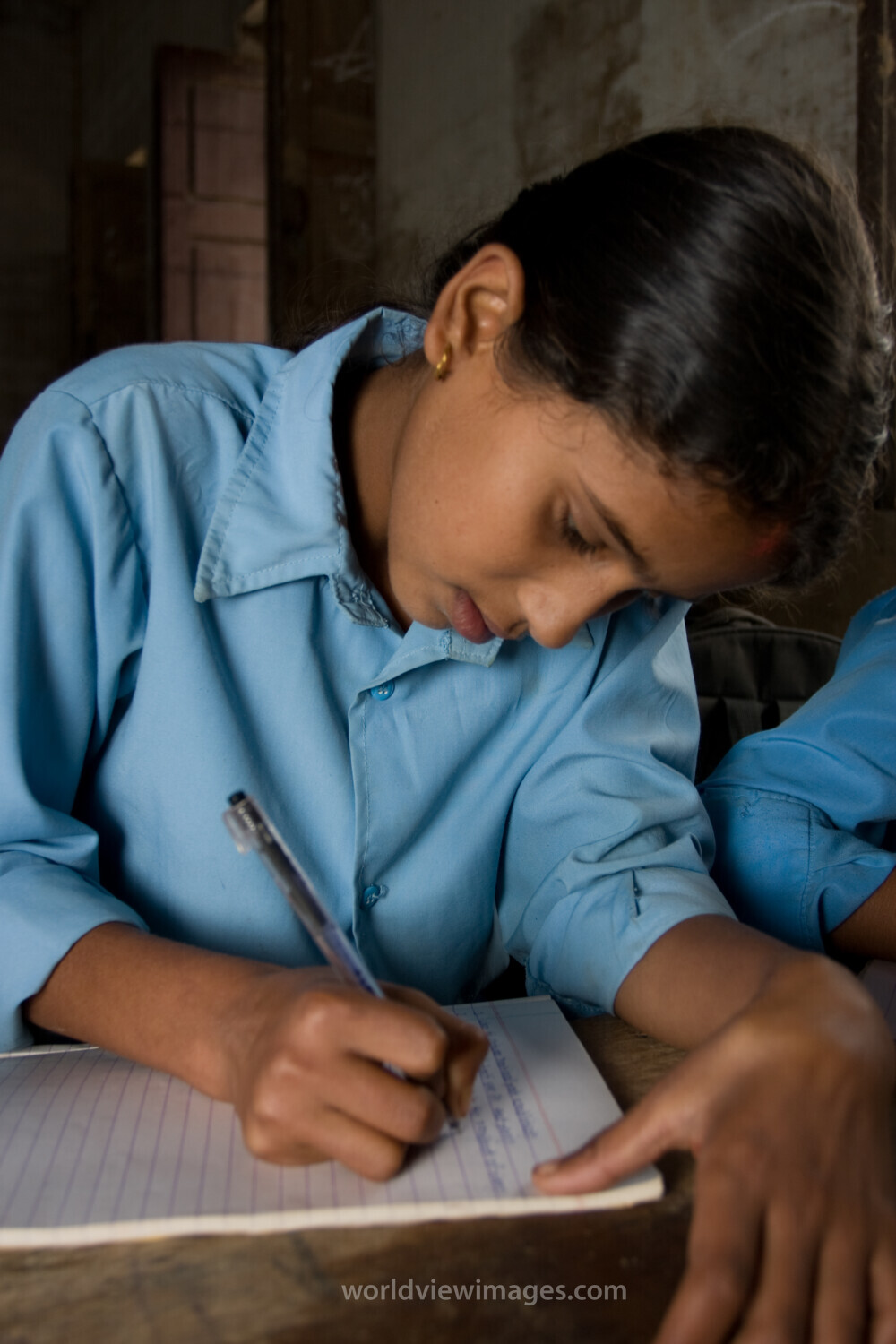 Girl In School in Nepal