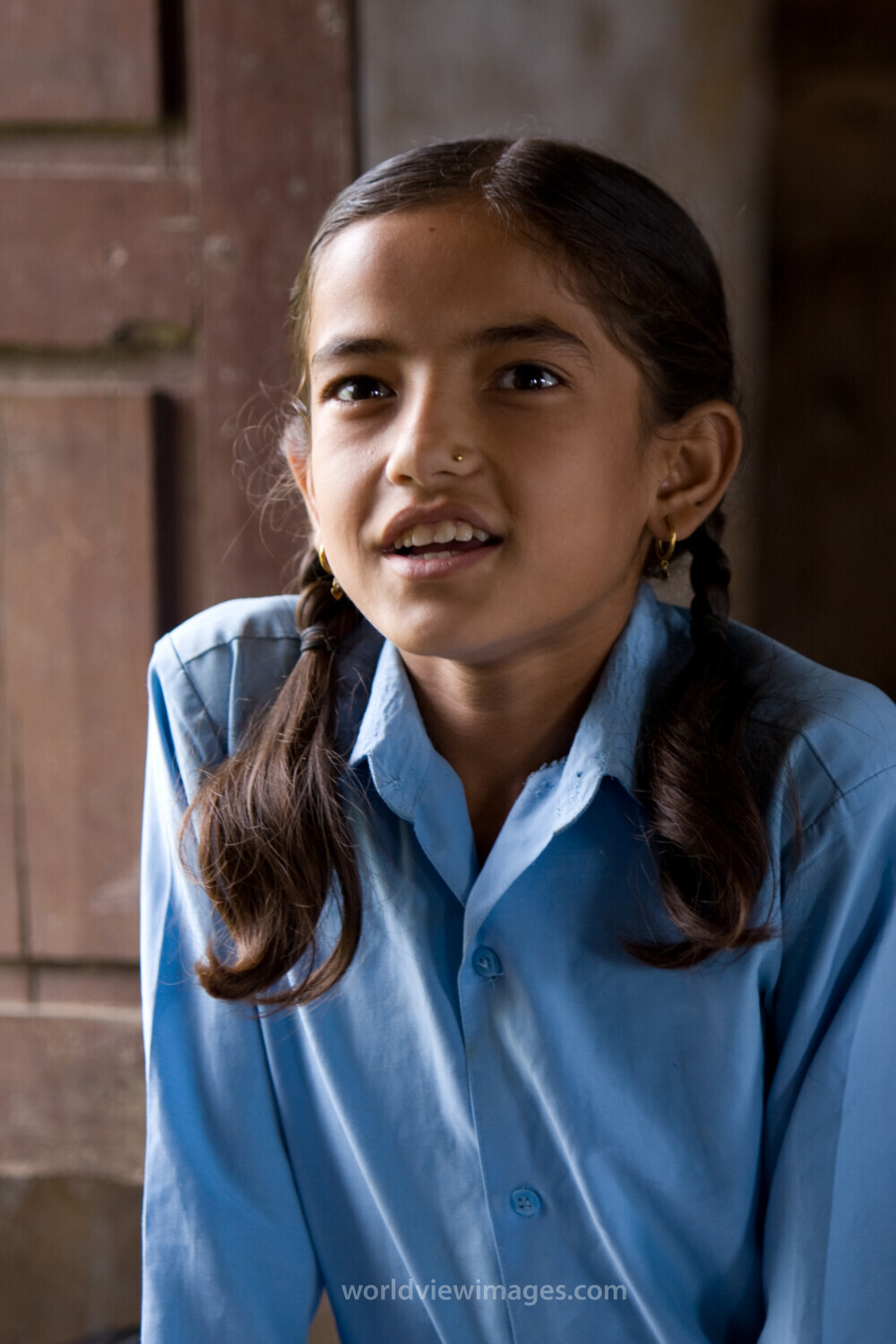 Girl In School in Nepal