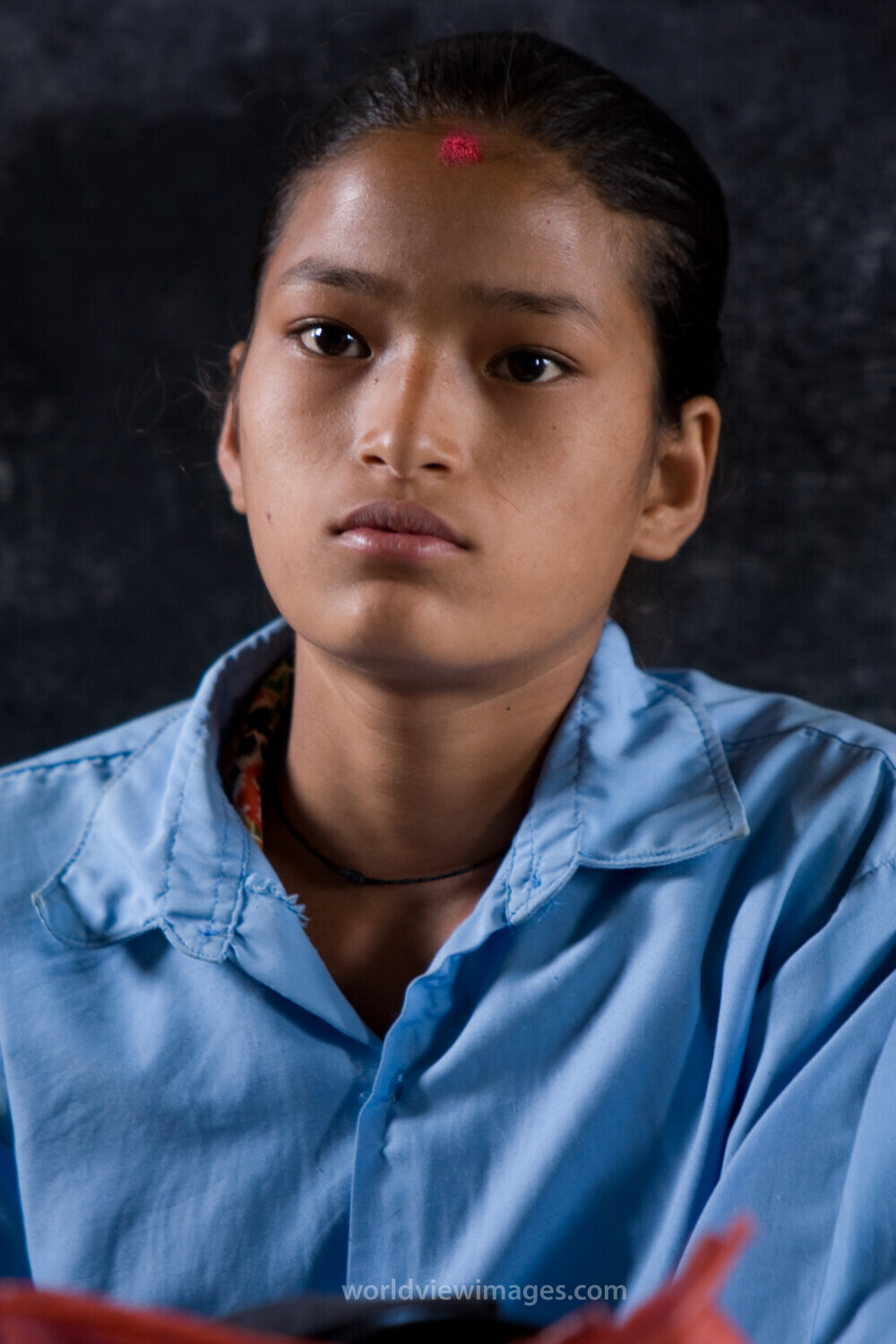 Girl in School in Nepal
