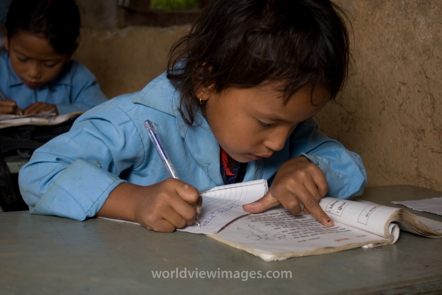 Student in Nepal School