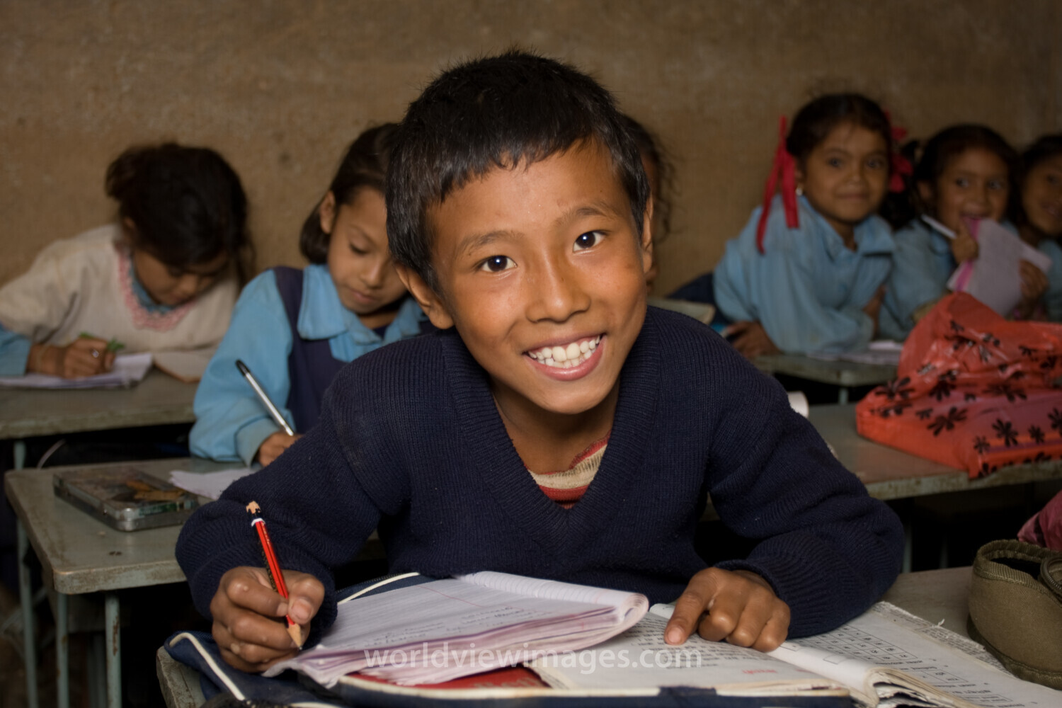 Student in Nepal School
