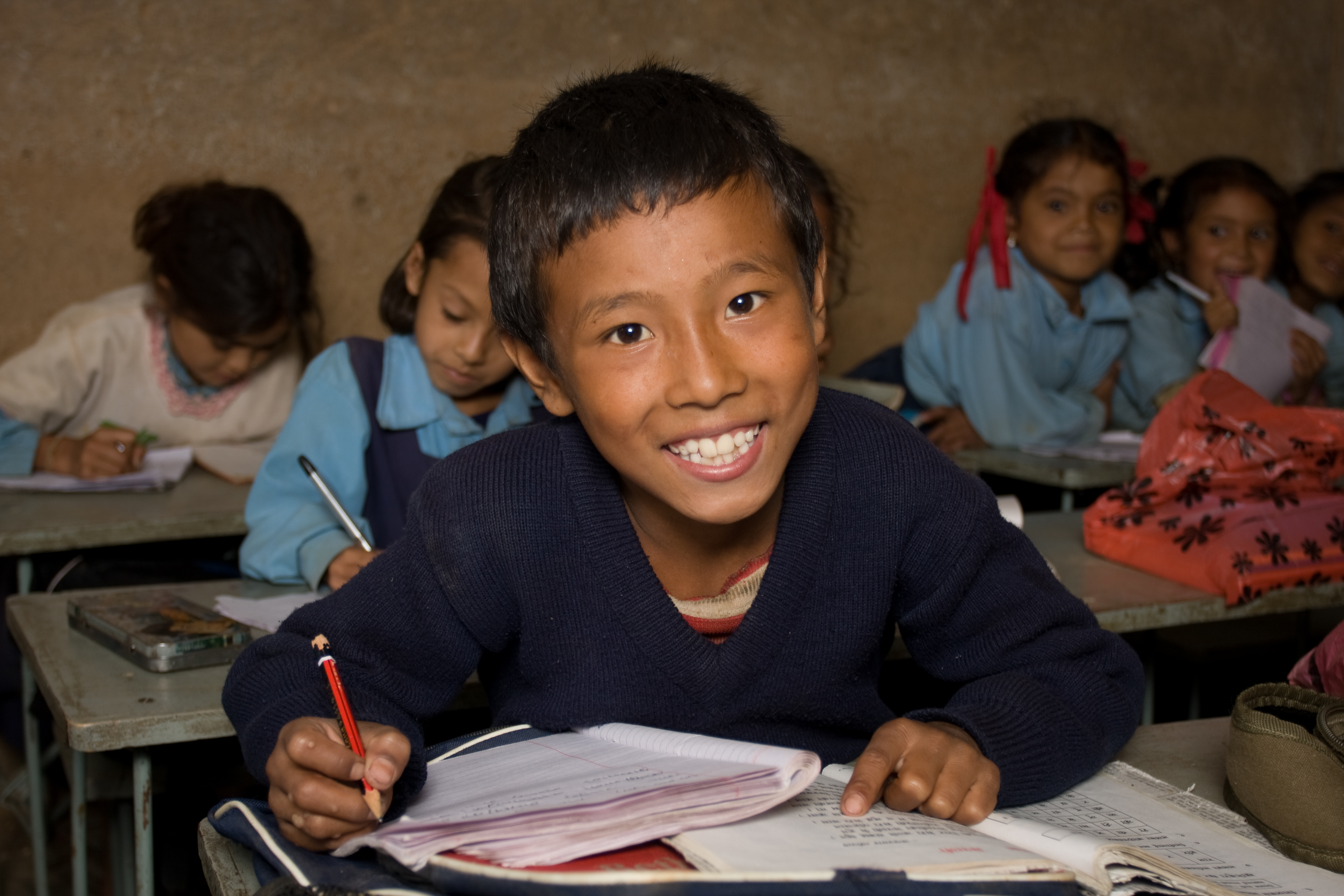 Student in Nepal School