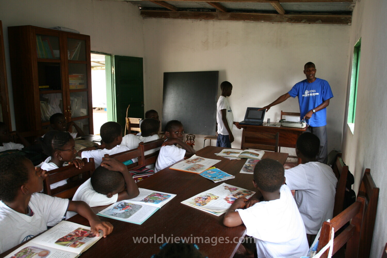 School in Sau Tome, Africa