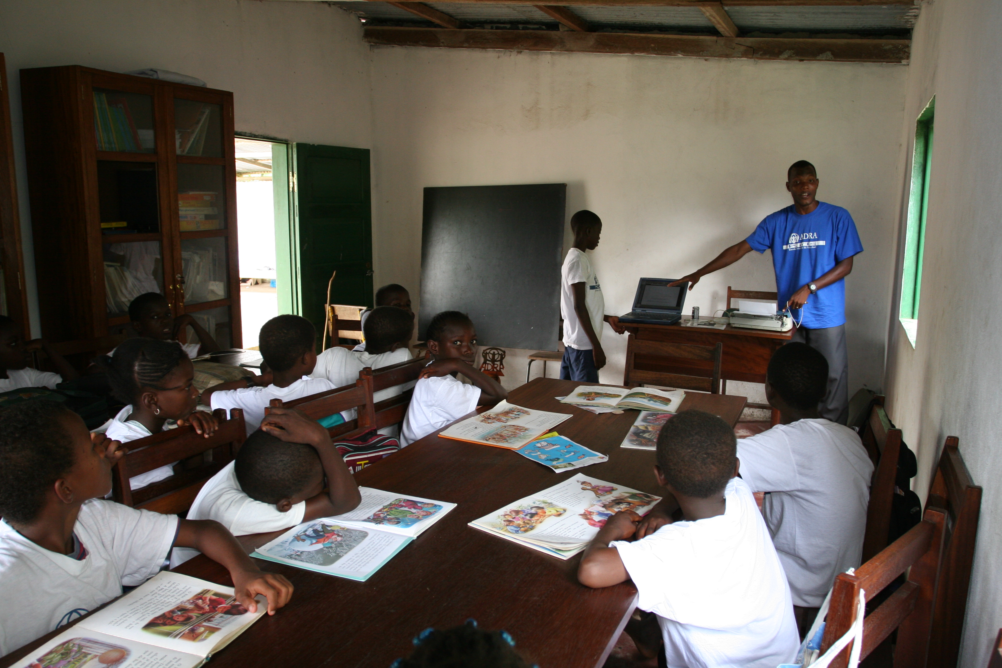 School in Sau Tome, Africa