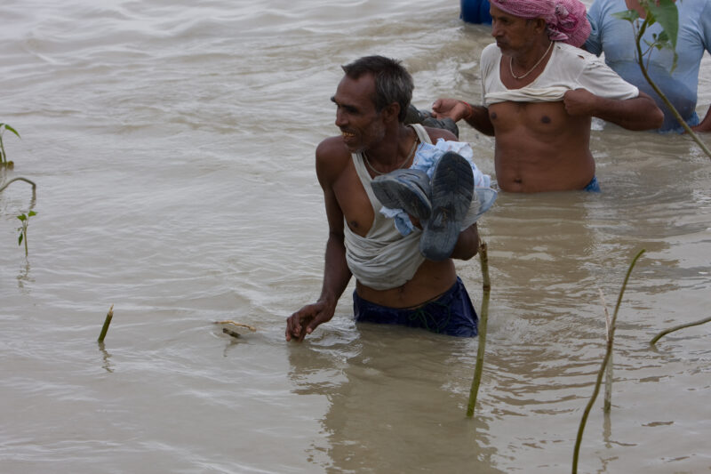 Flooding in Nepal India — Stock Images of the September 2008 monsoon flooding in South-eastern Nepal and northern India — Asia, Nepal, Flood, floods, disaster