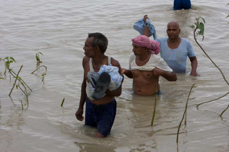 Flooding in Nepal India — Stock Images of the September 2008 monsoon flooding in South-eastern Nepal and northern India — Asia, Nepal, Flood, floods, disaster