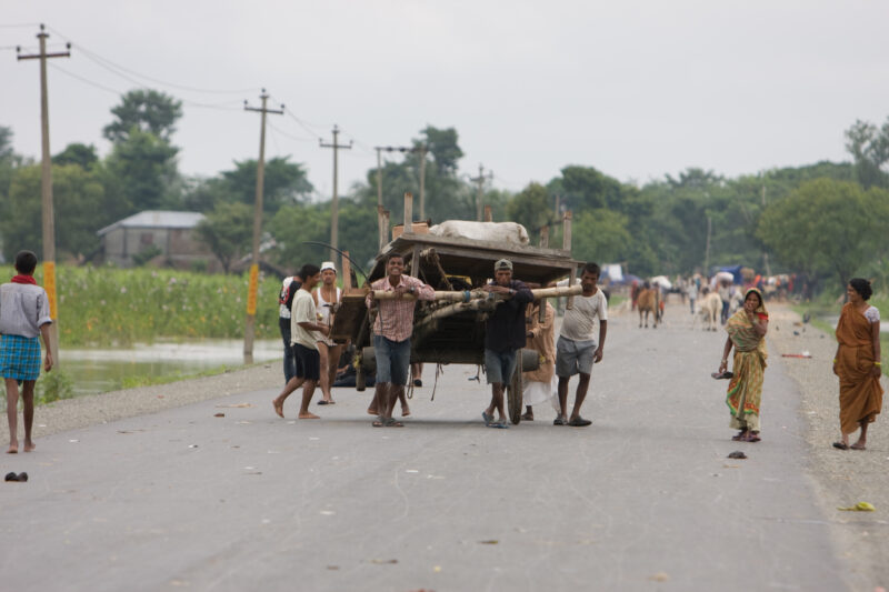 Flooding in Nepal India — Stock Images of the September 2008 monsoon flooding in South-eastern Nepal and northern India — Asia, Nepal, Flood, floods, disaster