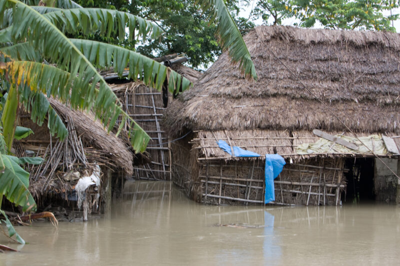 Flooding in Nepal India — Stock Images of the September 2008 monsoon flooding in South-eastern Nepal and northern India — Asia, Nepal, Flood, floods, disaster