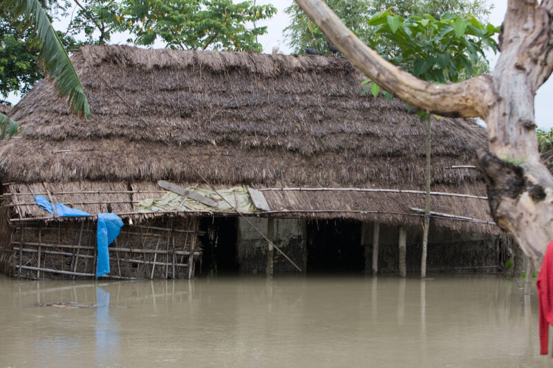 Flooding in Nepal India — Stock Images of the September 2008 monsoon flooding in South-eastern Nepal and northern India — Asia, Nepal, Flood, floods, disaster