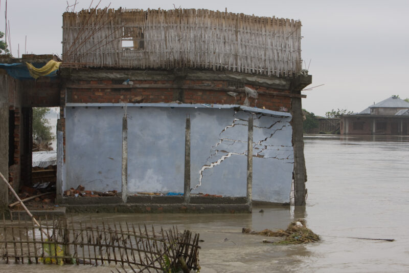 Flooding in Nepal India — Stock Images of the September 2008 monsoon flooding in South-eastern Nepal and northern India — Asia, Nepal, Flood, floods, disaster