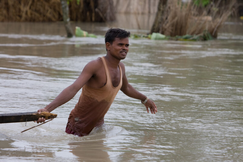 Flooding in Nepal India — Stock Images of the September 2008 monsoon flooding in South-eastern Nepal and northern India — Asia, Nepal, Flood, floods, disaster