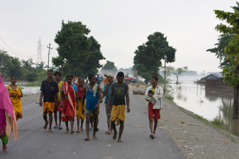 Flooding in Nepal India — Stock Images of the September 2008 monsoon flooding in South-eastern Nepal and northern India — Asia, Nepal, Flood, floods, disaster