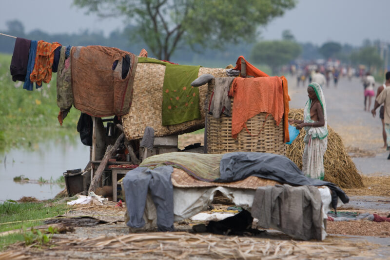 Flooding in Nepal India — Stock Images of the September 2008 monsoon flooding in South-eastern Nepal and northern India — Asia, Nepal, Flood, floods, disaster