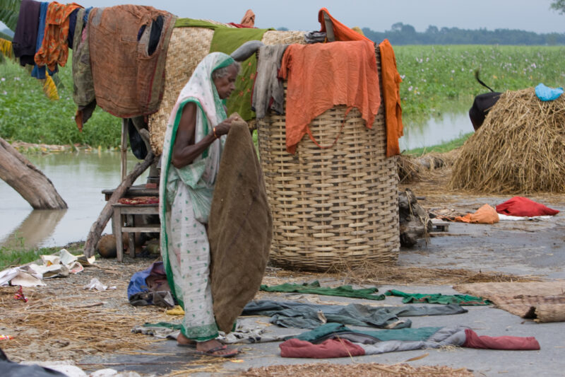 Flooding in Nepal India — Stock Images of the September 2008 monsoon flooding in South-eastern Nepal and northern India — Asia, Nepal, Flood, floods, disaster