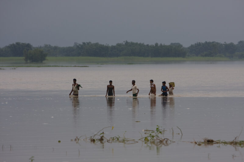 Flooding in Nepal India — Stock Images of the September 2008 monsoon flooding in South-eastern Nepal and northern India — Asia, Nepal, Flood, floods, disaster