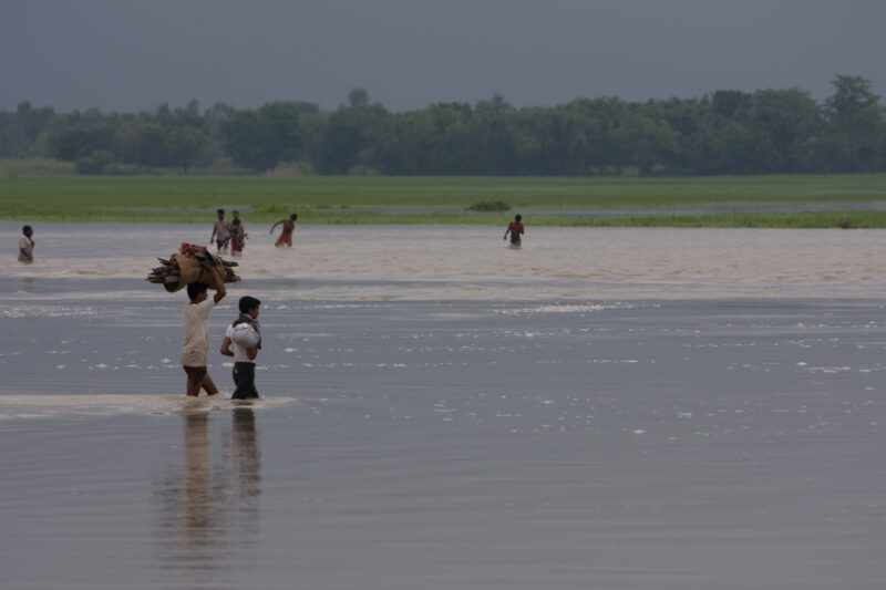 Flooding in Nepal India — Stock Images of the September 2008 monsoon flooding in South-eastern Nepal and northern India — Asia, Nepal, Flood, floods, disaster