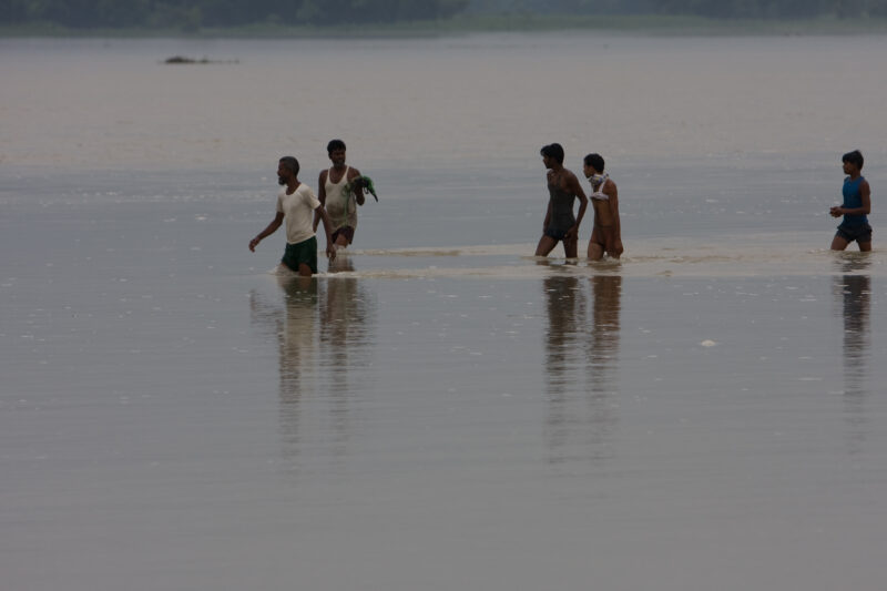 Flooding in Nepal India — Stock Images of the September 2008 monsoon flooding in South-eastern Nepal and northern India — Asia, Nepal, Flood, floods, disaster