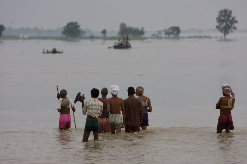 Flooding in Nepal India — Stock Images of the September 2008 monsoon flooding in South-eastern Nepal and northern India — Asia, Nepal, Flood, floods, disaster
