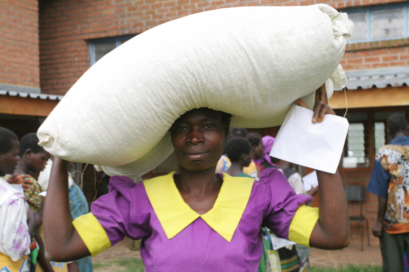 Emergency Food Distribution in Malawi — During times of natural and man-made disasters, people loose their crops, or the ability to grow food — Emergency, Di...