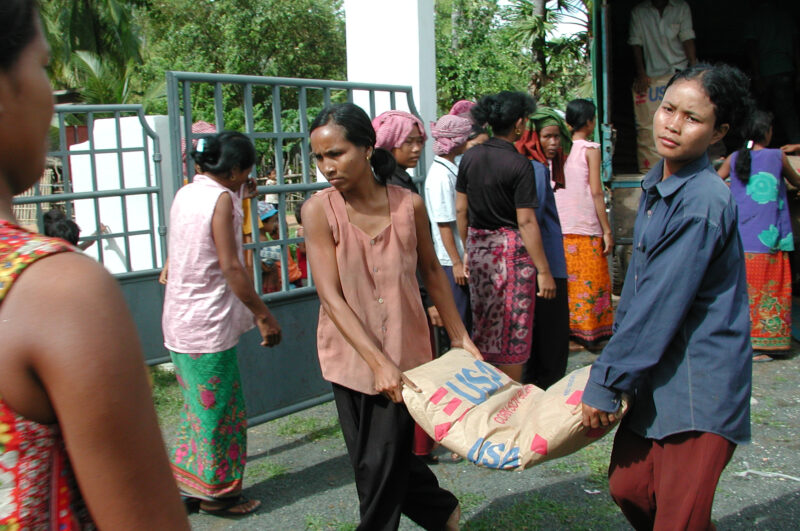 Food Assistance in Cambodia — During times of natural and man-made disasters, people loose their crops, or the ability to grow food — Emergency, Disaster, fo...