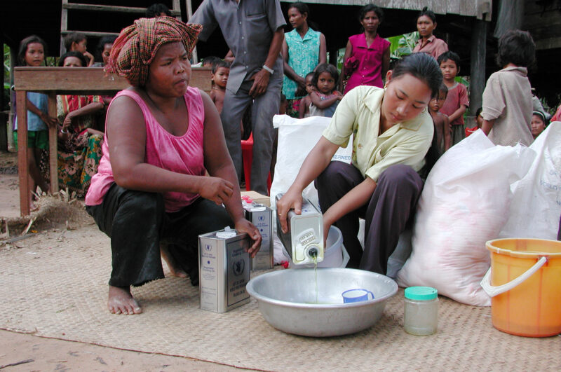 Food Assistance in Cambodia — During times of natural and man-made disasters, people loose their crops, or the ability to grow food — Emergency, Disaster, fo...