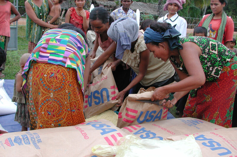 Food Assistance in Cambodia — During times of natural and man-made disasters, people loose their crops, or the ability to grow food — Emergency, Disaster, fo...