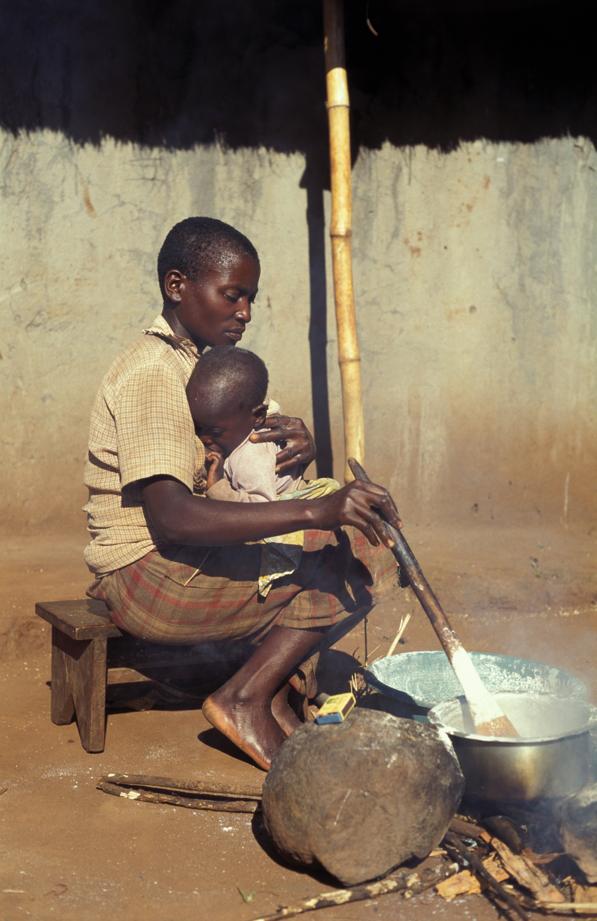 Cooking the Meal in Malawi