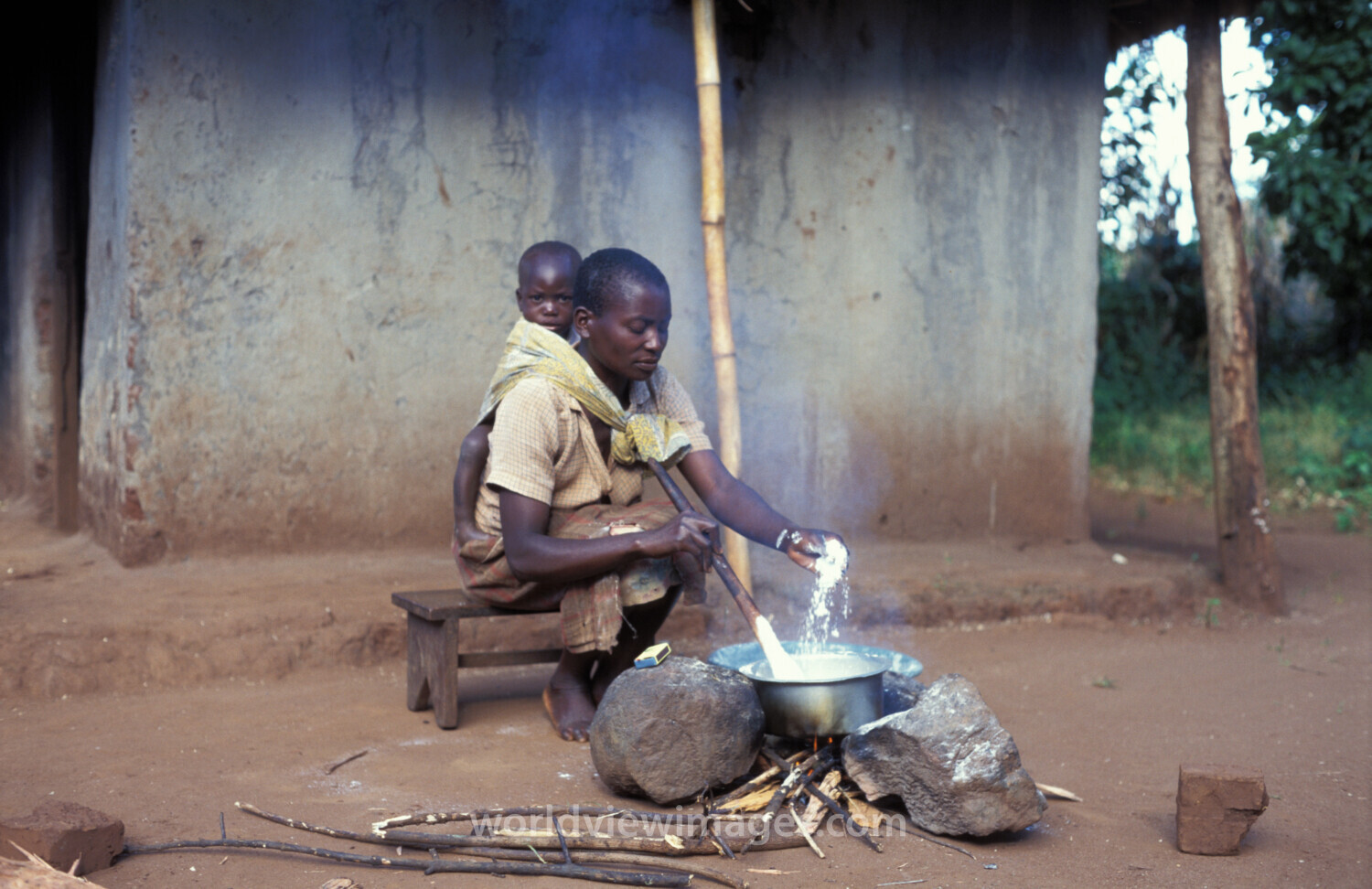 Cooking the Meal in Malawi