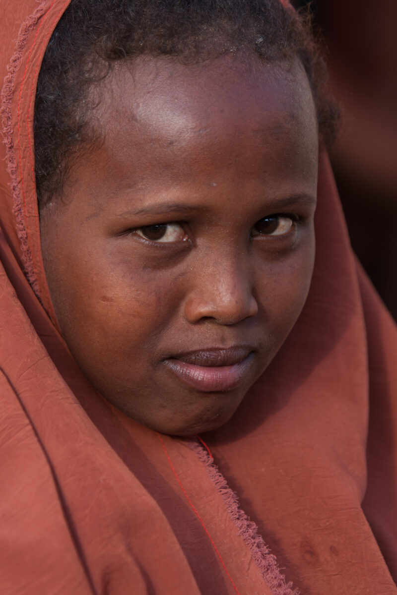 Girl in Somalia — Stock Image of young girl growing up in Somalia — Africa, East Africa, Somalia, drought, famine