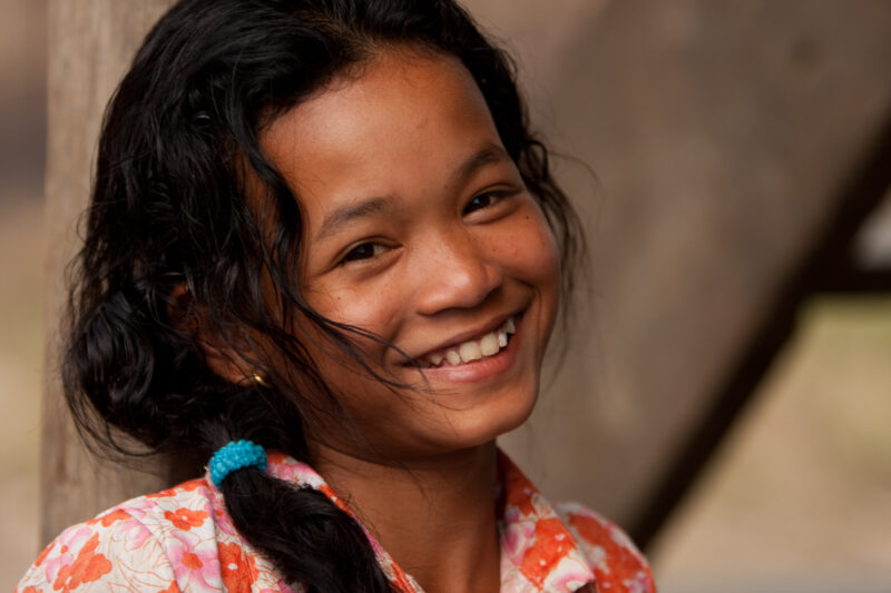 Girl in Cambodia — Stock image of a gril living in Rural Cambodia — Cambodia, Rural, children, girl, girls